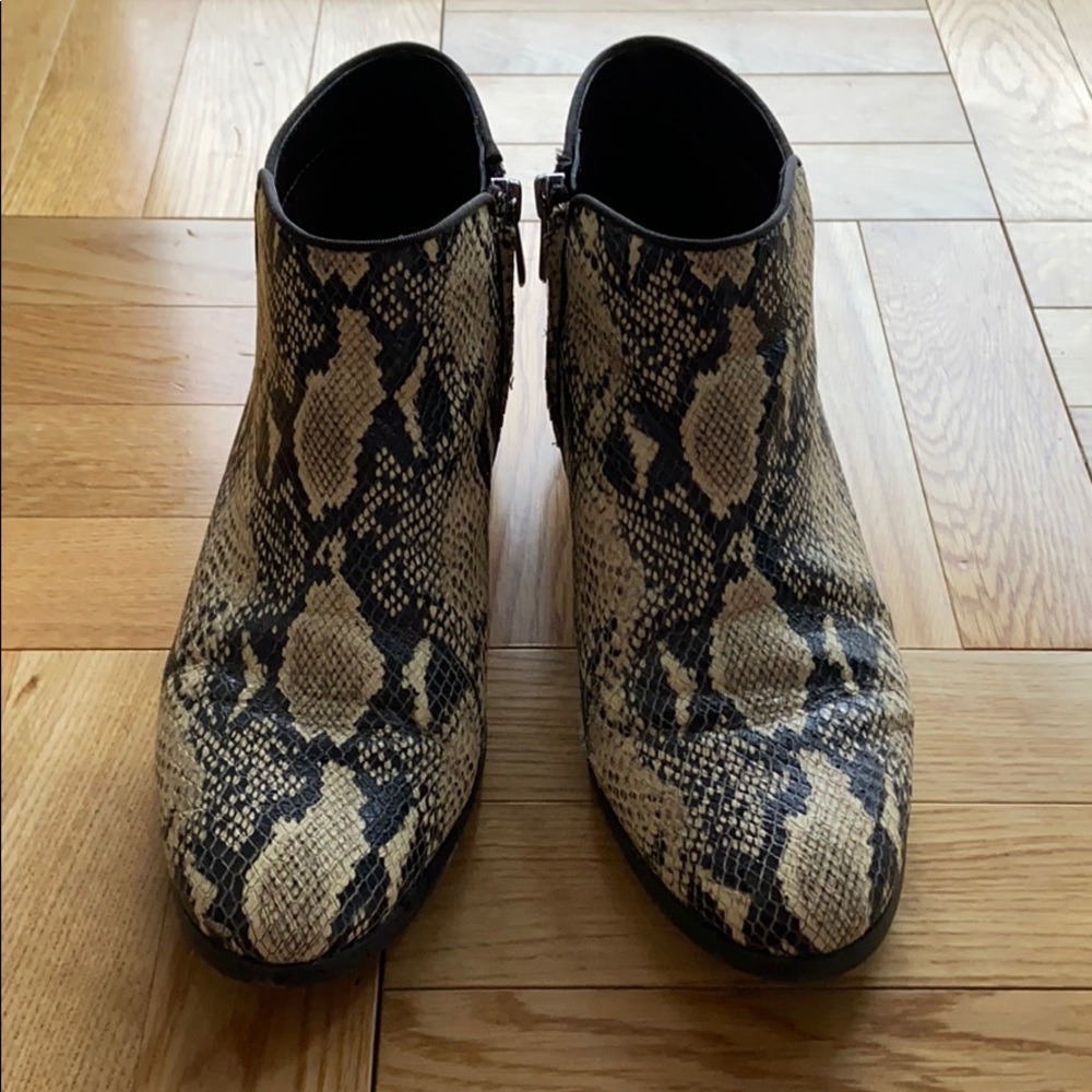 Sam Edelman Snake-print Booties - Picture 3 of 8